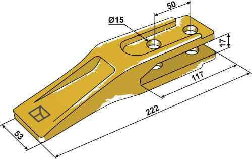 Standard teeth for front loader shavel