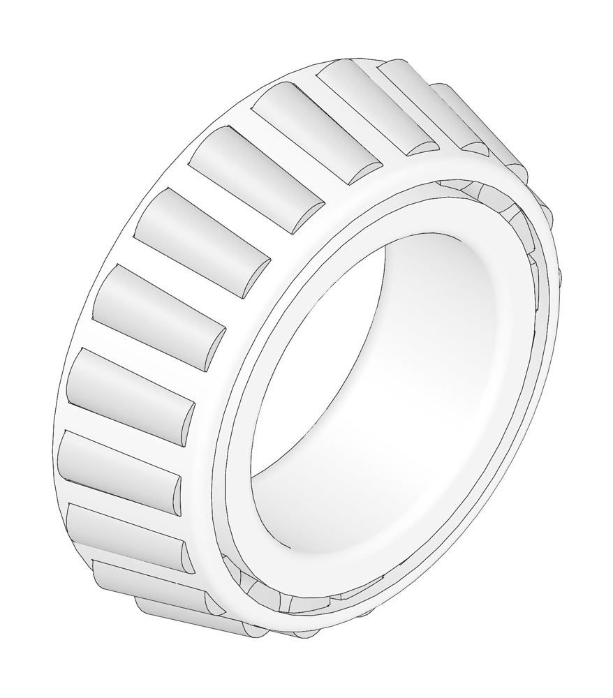Tapered bearing cone