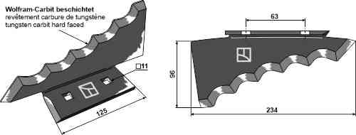 Food mixer knive, left fitting for Keenan 701359 Food mixer knive, left fitting for Keenan 701359