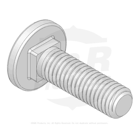 BOLT - CARRIAGE M8-1.25 X 25