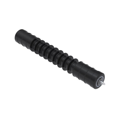 Roller - fusion grooved uhmw polyethylene shoulder