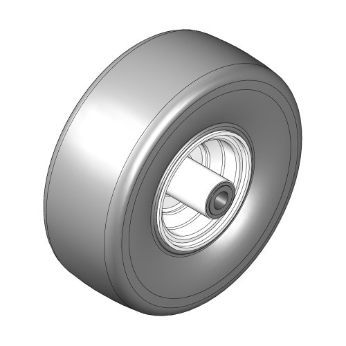 Tire & wheel - 11x4.00-5 smooth