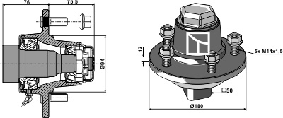 Bearings for compact disc harrows to fit