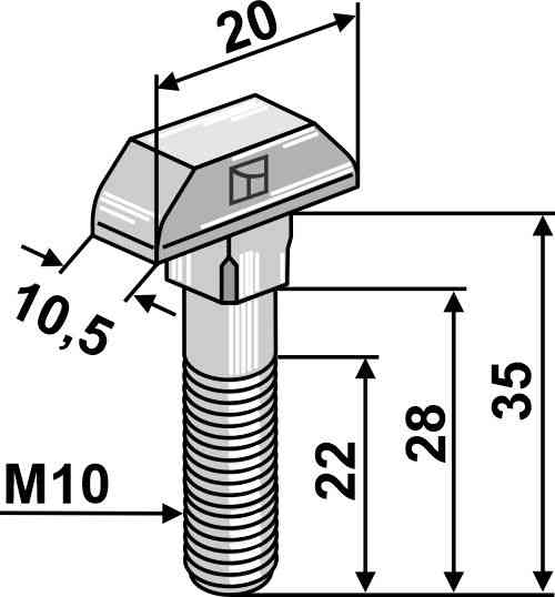 Chain-bolt - Galvanized