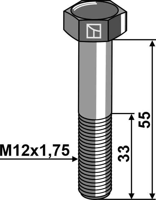 Shear bolt M12 without nut