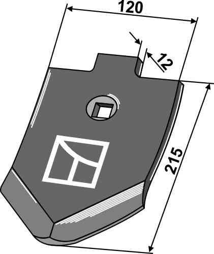 Point 12mm fitting for Lemken Smaragd 3374391