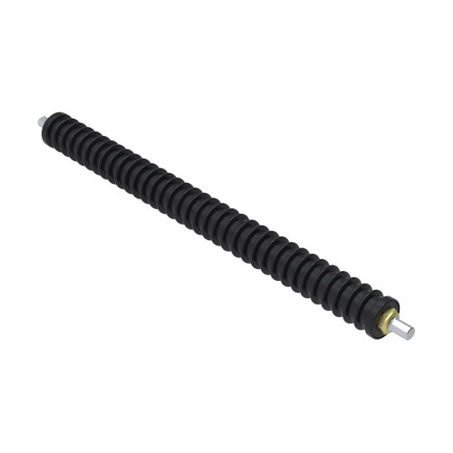 Roller - grooved uhmw polyethylene