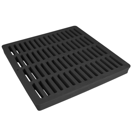 Square grate - 12" black