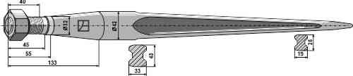 Frontladertand 900