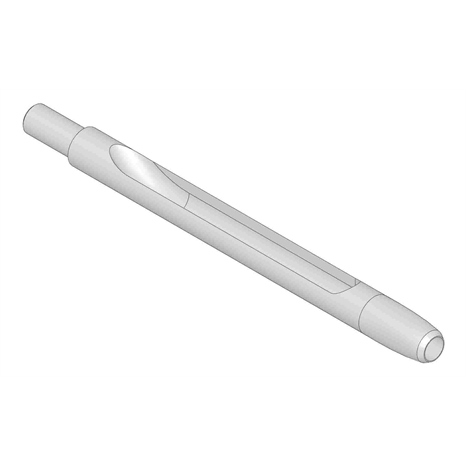 Alloy machined side-eject tine - .472mt x 8.000l x .540od