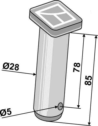 Pin Ø28 x 78