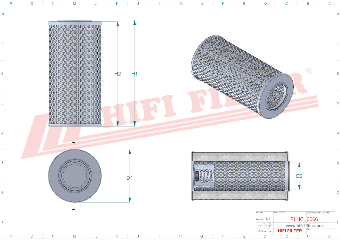 Hydraulic filter passend voor doosan 400406-00013