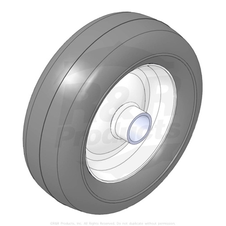 Wheel - semi pneu. caster assy