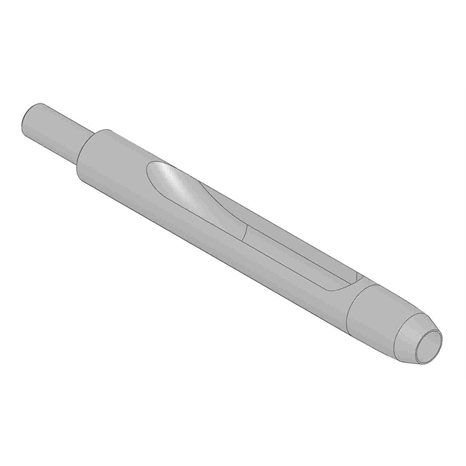 Alloy machined side-eject tine - .472mt x 7.000l x .640od