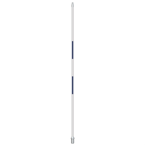 Flagsticks with 2 center stripes 1/2" x 7' - set/9 white with blue Flagsticks with 2 center stripes 1/2" x 7' - set/9 white with blue
