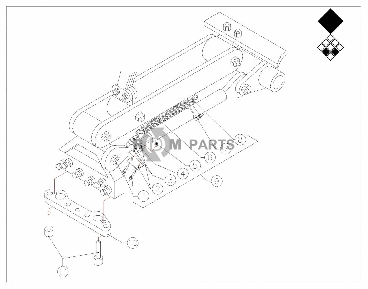 Replacement parts for VD7526 Penhouder Spanveer