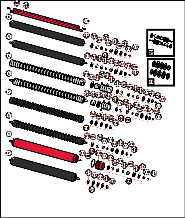 Toro Reelmaster 4000 D Rollers