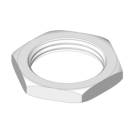 Nut - hex - 9/16-18 thin-ss
