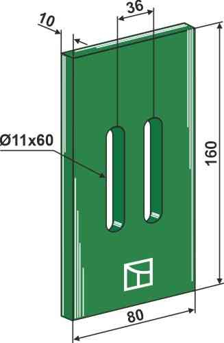 Greenflex plastik afskraber for pakkevalse 53-s102