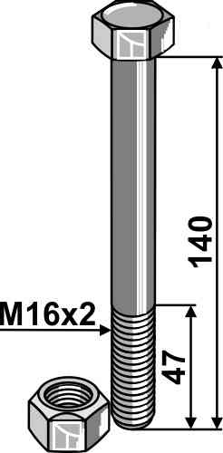 Bolt with self-locking nut