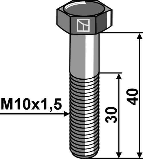 Hexagon bolt M10 without nut