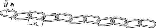 Safety-chain, galvanized "yard ware"