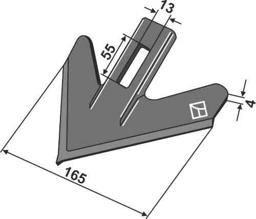 Scraper fitting for VAderstad 307033-1 / 307002-1