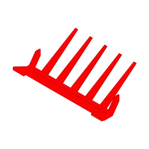 Sod blade - 24 formed w/12" tapered fingers