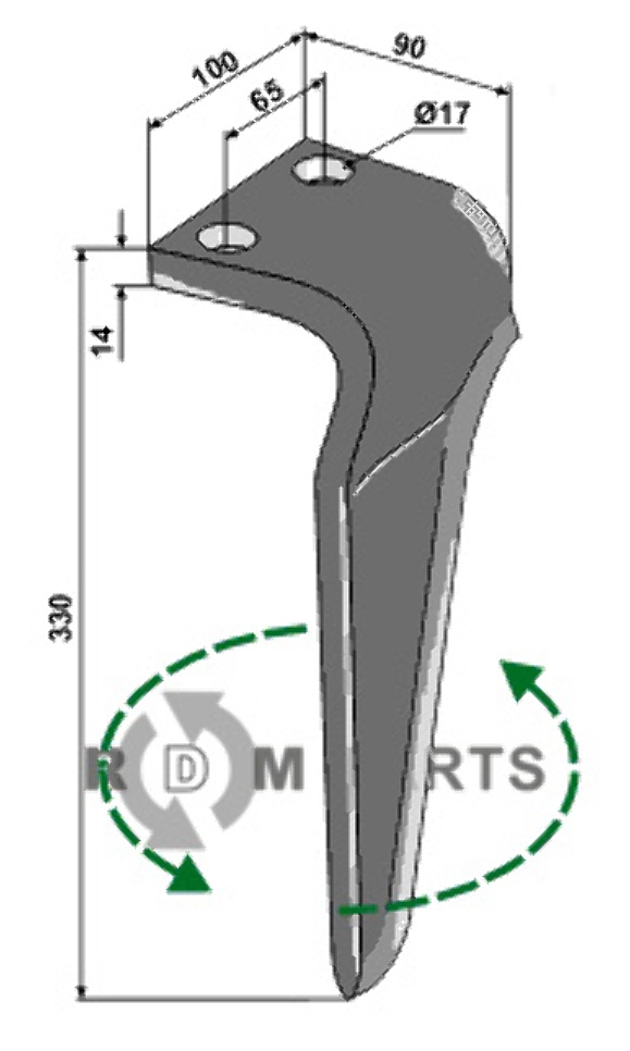 Kreiseleggenzinken, linke Ausführung Kreiseleggenzinken, linke Ausführung