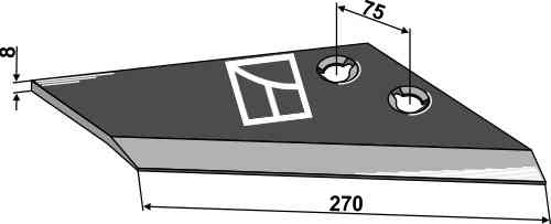 Vervangingsvleugel - model Landsberg-Pöttinger, rechts passend voor Landsberg 939.50.220.1