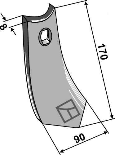 Share 90mm fitting for Marsk-Stig 01010065