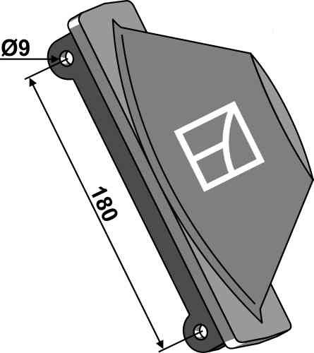 Furrow breaker fitting for Maschio / Gaspardo R17820411R / R17820413