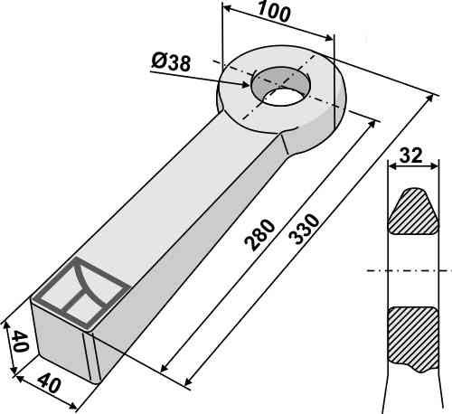 Trailer coupling ring Trailer coupling ring