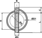 Linch pins according to DIN 11023