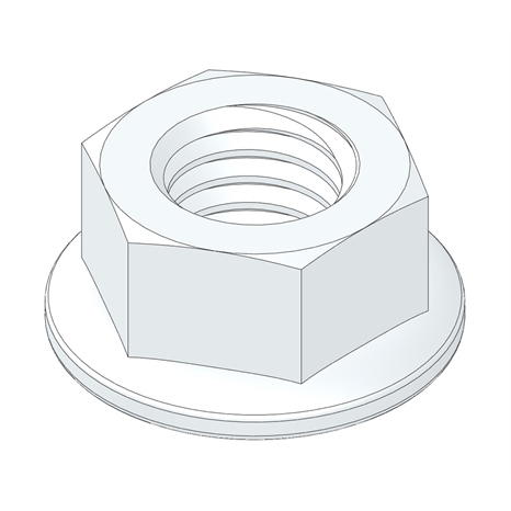 NUT - 1/2-13 Hex Flange