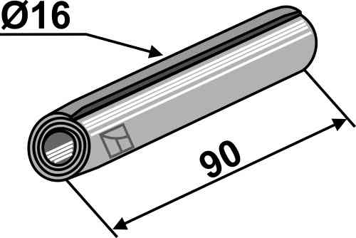 Spanstift Ø16x90