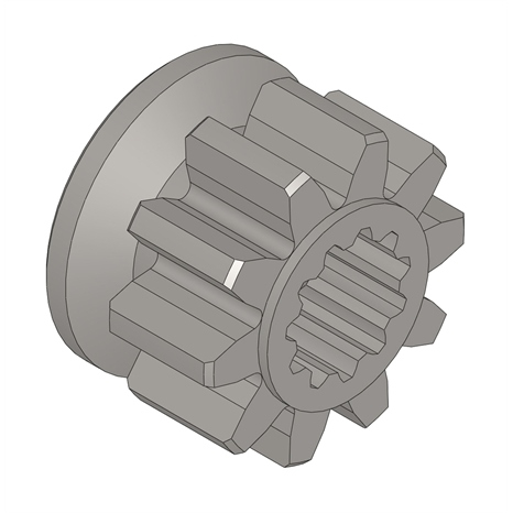 Gear - splined pinion lh