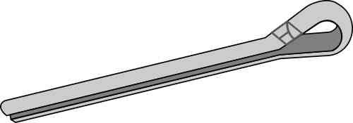 Split pin fitting for Schulte 271-011