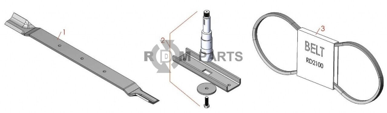 Replacement parts for Brouwer Rotary Mower Parts