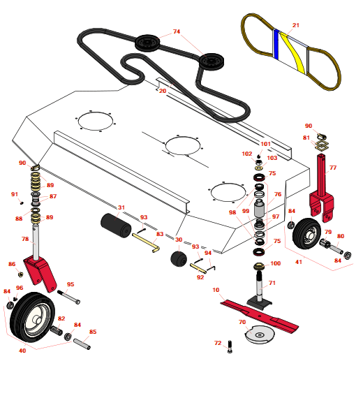 Toro Groundsmaster 322-d rotary decks & attachments