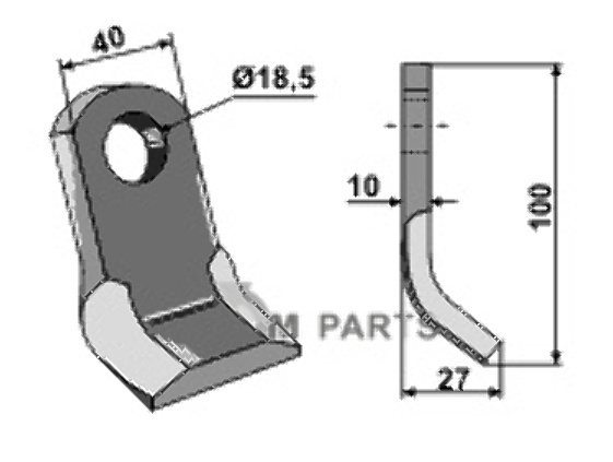 RDM Parts Y-kniv