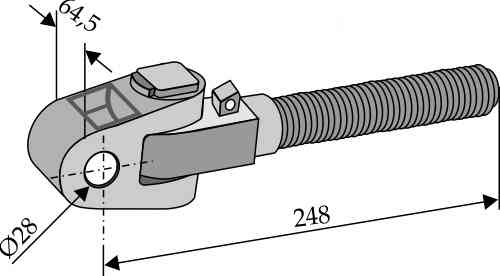 Swivelling tie-rod