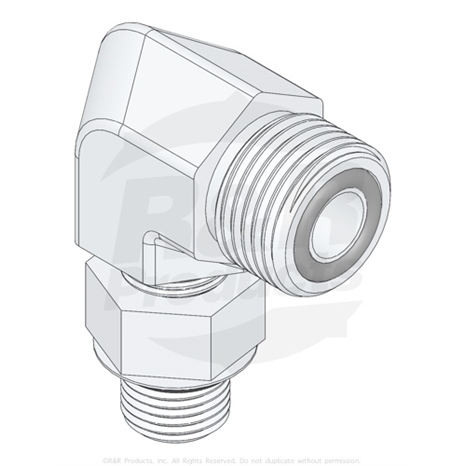 Hydraulic fitting - 90 deg