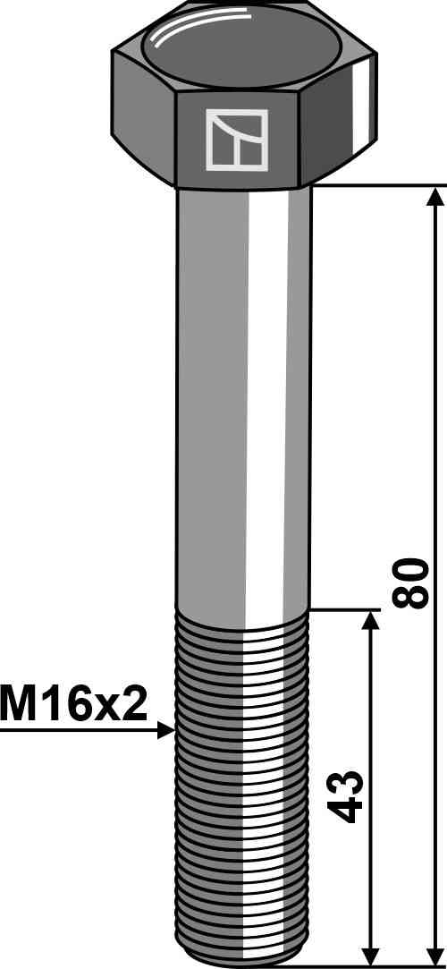 Veiligheidsbout M16 zonder moer