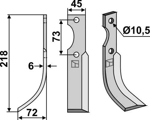 Blade, left model