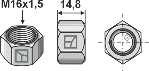 Nut m16x1,5 30-mu16-3