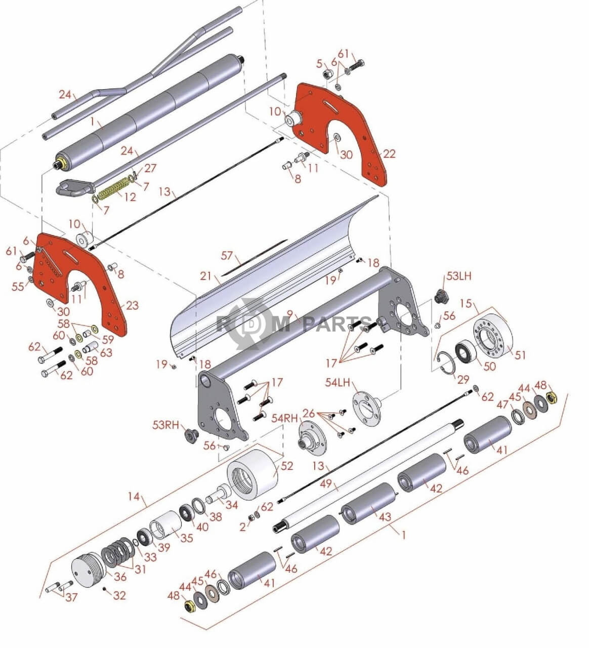 Replacement parts for Mutigreen - Jacobsen Greensking II & IV parts