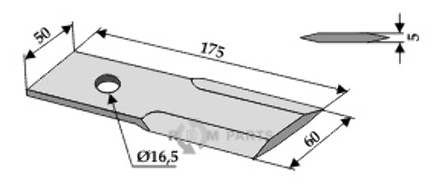 RDM Parts counter-blade