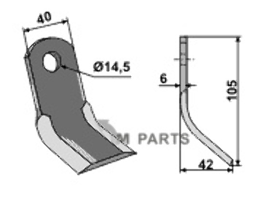 RDM Parts Y-blade fitting for Rapid 14000407