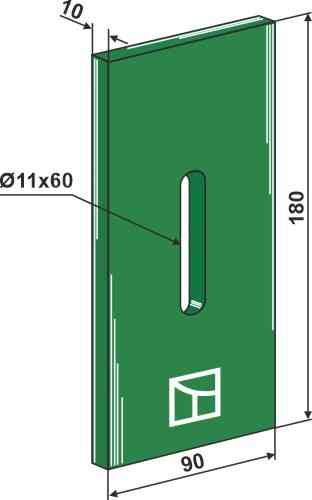 Greenflex plastik afskraber for pakkevalse 53-a100